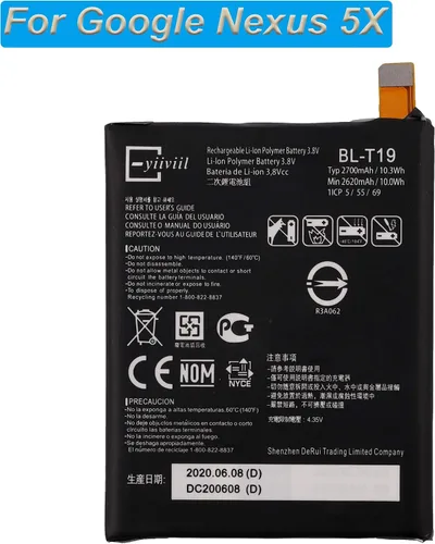 Vista 2 de Para Google Nexus 5X H791 H790 Batería de Repuesto BL-T19 2620mAh 3.8V Batería Interna+Herramientas