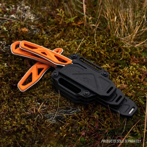 Vista 5 de Gerber Gear EXO-MOD Cuchillo de caza fijo de punta de caída, naranja (31-003915)