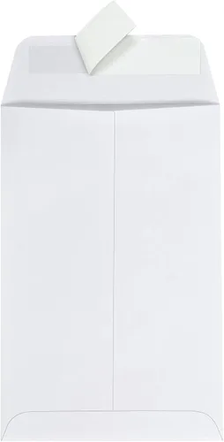 Vista 4 de Quality Park Sobres de catálogo de 6 x 9 pulgadas con cierre autoadhesivo, para envío postal, almacenamiento y organización, papel tejido blanco