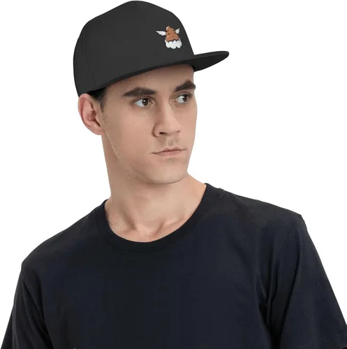 Vista 4 de QIZYOQA Cute Angel Poo Snapback Hats for Men Women Baseball Cap Flat Bill Brim Hat