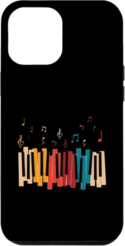 Vista 26 de iPhone 11 Pro Notas de Música Teclado Colorido Piano Case