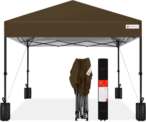 Vista 57 de Best Choice Products Carpa Toldo Desplegable de 10x10 pies para Instalación de 1 Persona, Refugio Portátil Instantáneo con Botón de 1 Toque