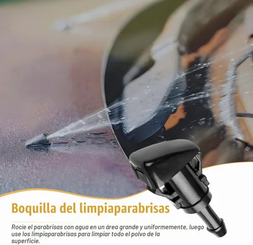 Vista 2 de 2 boquillas para limpiaparabrisas delantero de automóvil, accesorios de repuesto de nailon para parabrisas automático, compatible con Charger