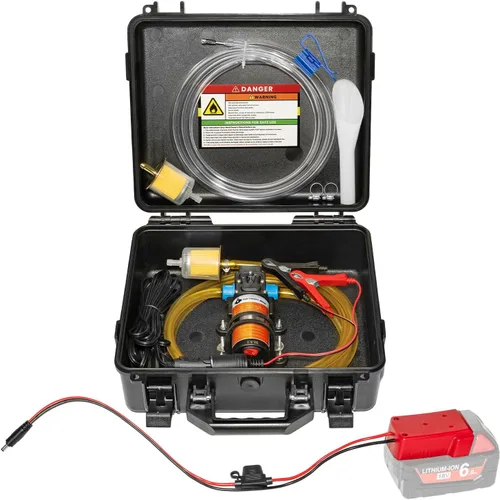 Vista 13 de Juego de bomba de transferencia de combustible de 12V 75W, bomba de transferencia de gasolina que mueve hasta 110 galones de gasolina o diésel por