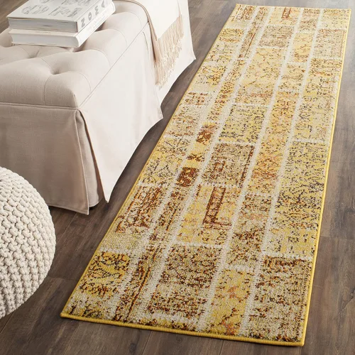 Vista 19 de Safavieh Colección Mónaco mnc216p entramado geométrico moderno y camino de mesa múltiple (2 "2" X 8)
