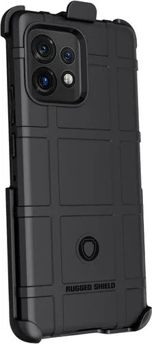 Vista 4 de Funda con clip para Motorola Edge Plus (2023), Nakedcellphone Special Ops Armor Funda protectora resistente y [trinquete giratorio] Funda de clip