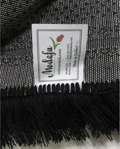 Vista 7 de Modefa Alfombra de oración de terciopelo islámico turco, gruesa y ancha, suave, para hombres y mujeres, tapete grande tradicional musulmán para Negro