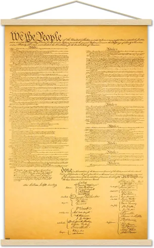 Vista 15 de Trends International Póster de pared de The Constitution, 14.725 x 22.375 pulgadas, versión enmarcada de madera de granero Versión enmarcada Barnwood