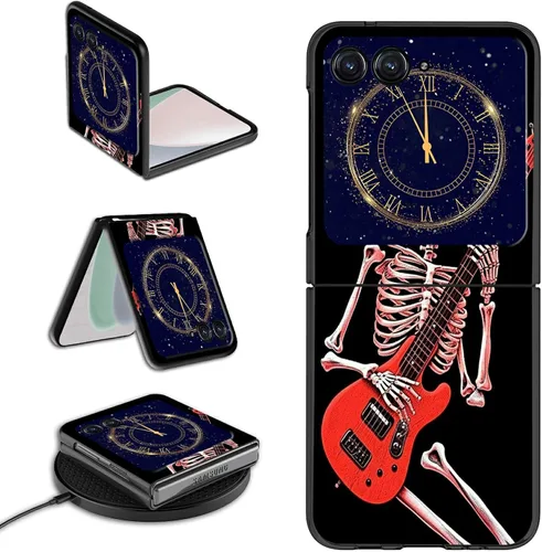 Vista 19 de Rossy Funda para Motorola RAZR 5G, para Moto RAZR 5G, funda delgada y ligera de policarbonato duro a prueba de golpes para Motorola Moto RAZR 5G