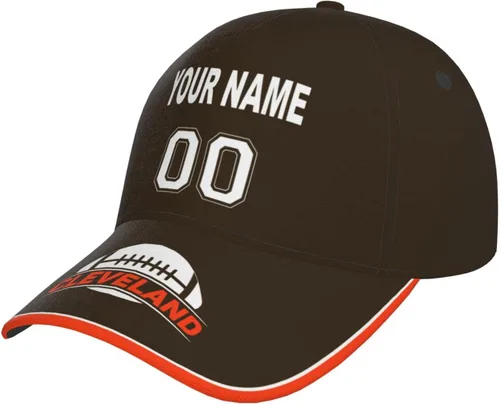Vista 10 de Gorra personalizada con cualquier nombre y número ajustable, regalo personalizado para papá, hombres, mujeres, jóvenes, fanáticos de los deportes