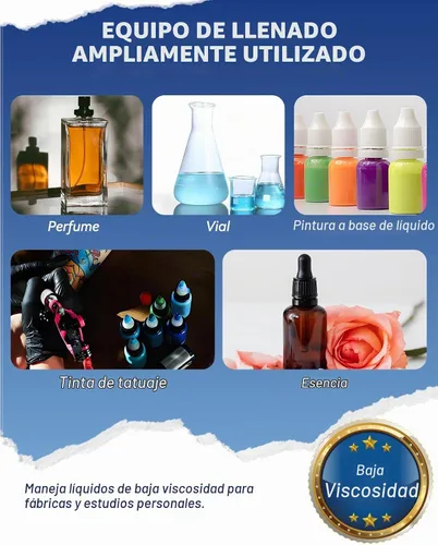 Vista 7 de Hanchen Máquina de llenado de líquidos, bomba peristáltica, llenadora automática de botellas de 5 onzas, control digital, máquina embotelladora