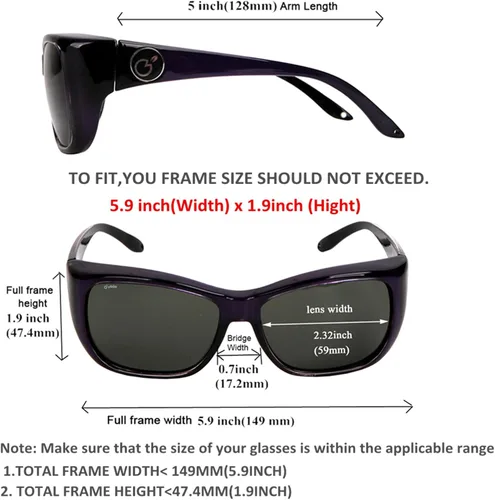 Vista 3 de yodo Gafas de sol con lentes polarizadas para hombres y mujeres