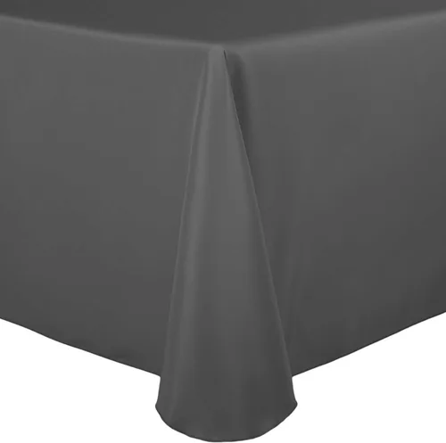 Vista 36 de Ultimate Textile 60 x 102 in Oval Tablecloth Polyester Linen - Machine Washable Stain & Wrinkle Resistant Seamless Design for Dining Events - Aqua
