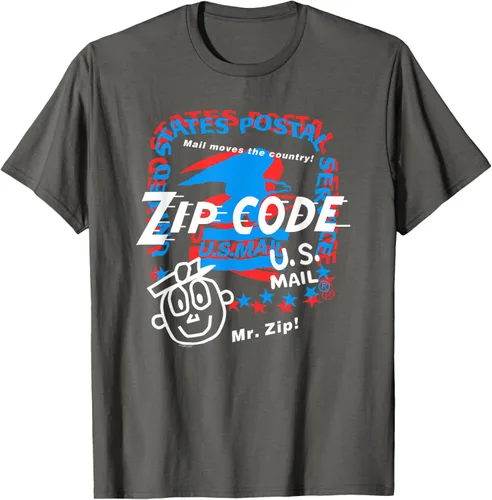 Vista 20 de USPS Camiseta con collage Mr. Zip, Negro, S
