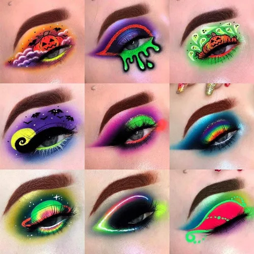 Vista 8 de Paleta de sombras de ojos profesional de 54 colores – Ultra pigmentado mate y brillante verde intenso, tonos bosque y oliva, fácil de mezclar
