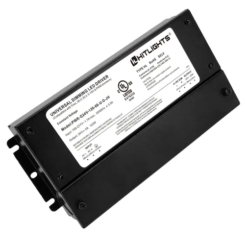 Vista 12 de HitLights Controlador LED regulable de 200 W, transformador electrónico, fuente de alimentación de 120 V CA a 12 V CC para tira de luz LED