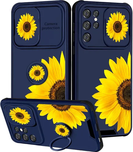 Vista 34 de Funda 2 en 1 para Samsung Galaxy S23 Ultra Flamingo para mujeres y niñas, diseño femenino de flamencos con cubierta deslizante para cámara y soporte