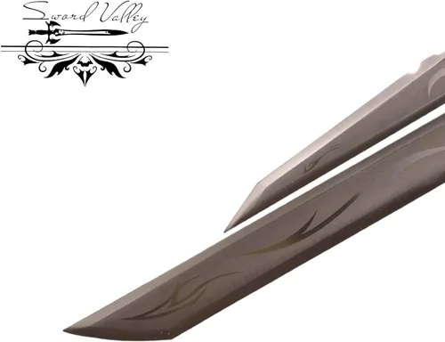 Vista 5 de Sword Valley Shalamayne/Salamaine - Varian Wrynn Tijeras - Espada divina fundida por elfos - Construcción de acero, 124cm/48.82" de longitud