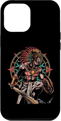 Vista 25 de Funda para iPhone 11 Pro Max Aztec Jaguar Ancient Warrior Native Mexican Mythology Case