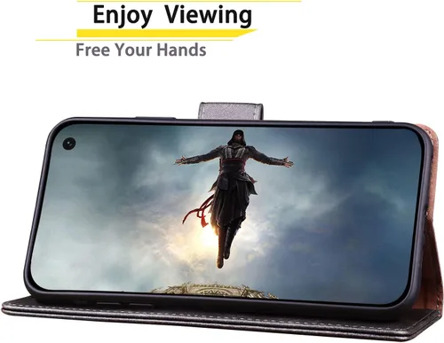 Vista 7 de SUANPOT Funda de piel tipo cartera para Samsung Galaxy S10e de 5.8 pulgadas (sin S10 de 6.2 pulgadas) con bloqueo RFID, tarjetero para tarjetas