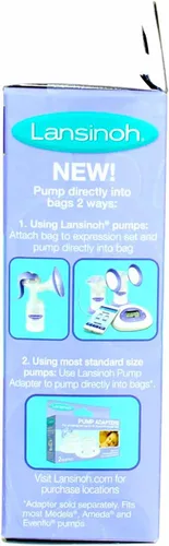 Vista 4 de Lansinoh Bolsas de almacenamiento de leche materna, 50