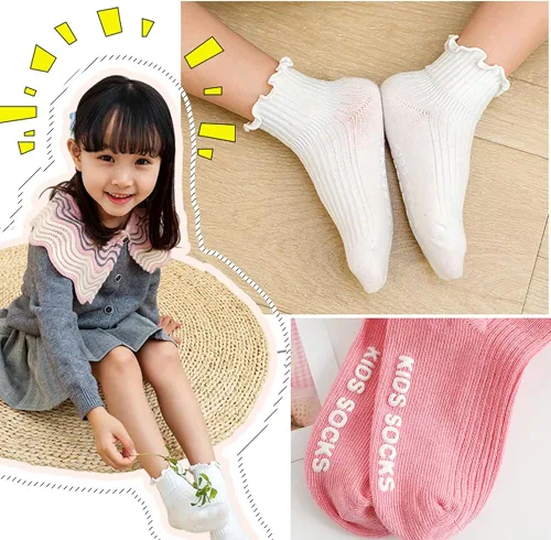 Vista 6 de Calcetines antideslizantes para niños pequeños 6 pares