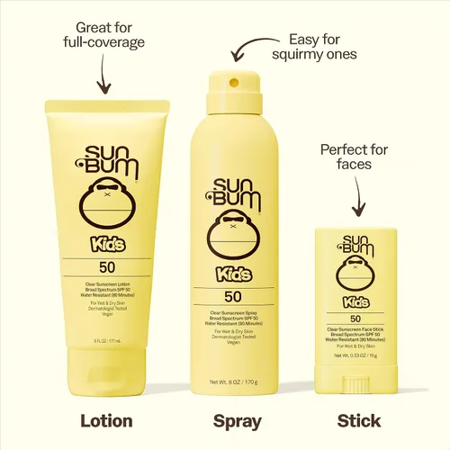 Vista 5 de Sun Bum Protector Solar SPF 50 para Niños Spray Corporal Transparente - Amplio Espectro Resistente al Agua con Vitamina E - Aplicación en Piel