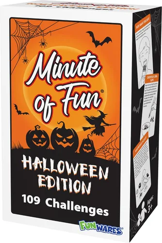 Vista 6 de Funwares Edición Espeluznante de Halloween, 100 Minutos de Juegos Divertidos - Minute to Win It Fiesta Familiar y de Viaje para Niños y Adultos