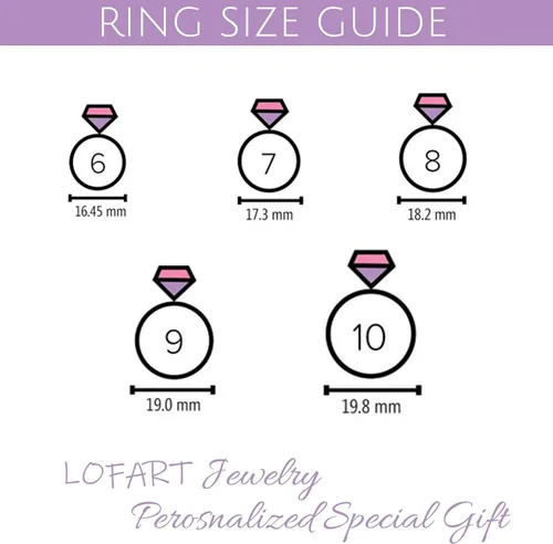 Vista 4 de LOFART Anillo de plata de ley 925 con nombre personalizado, regalo para el Día de la Madre, joyería personalizada para mujeres y niñas