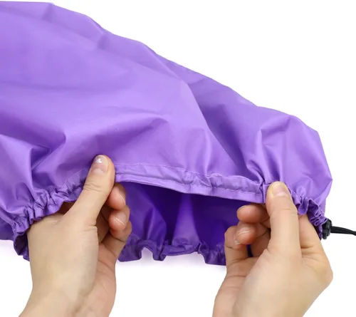 Vista 4 de Gorro de lluvia impermeable para perro, redecilla impermeable para perros de cabeza a hombro, protector de orejas