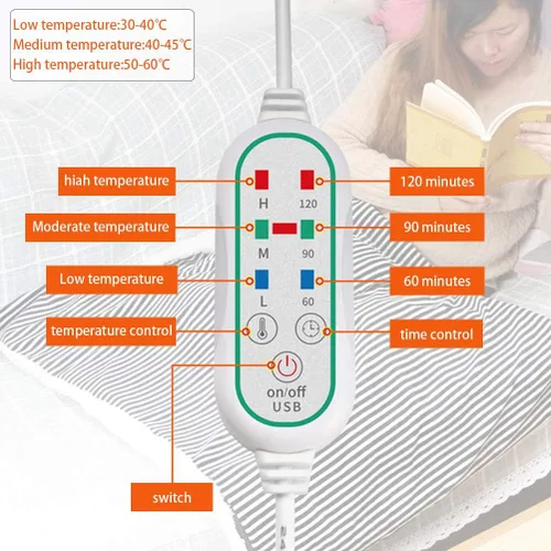 Vista 4 de Calefacción eléctrica de infrarrojos lejanos, batería recargable de iones de litio de alta temperatura