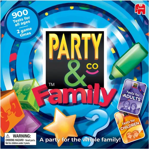 Vista 3 de Jumbo Party & Co. Juego de mesa familiar - Divertido juego multidesafío para más de 8 años, entretenimiento familiar multijugador.