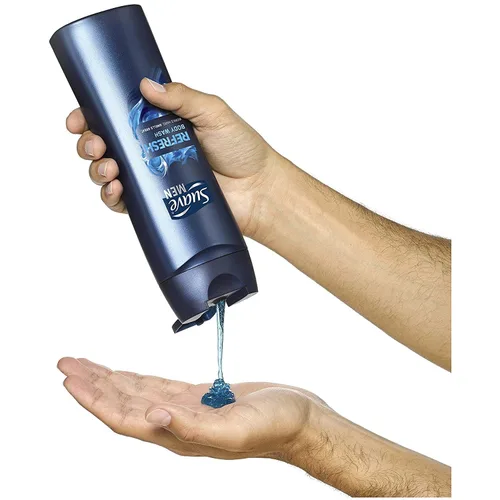 Vista 4 de Suave Gel de baño para hombre, refrescante, 12 onzas líquidas (paquete de 6)