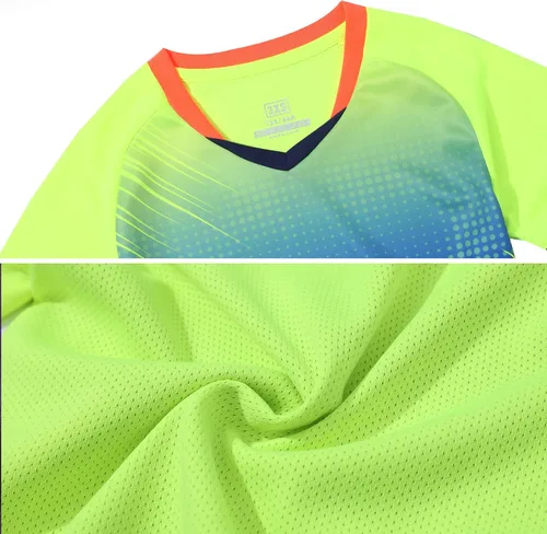 Vista 5 de LUCKYLUAN Conjunto de calcetines y pantalones cortos de fútbol para niños, uniforme deportivo de fútbol para niños y niñas