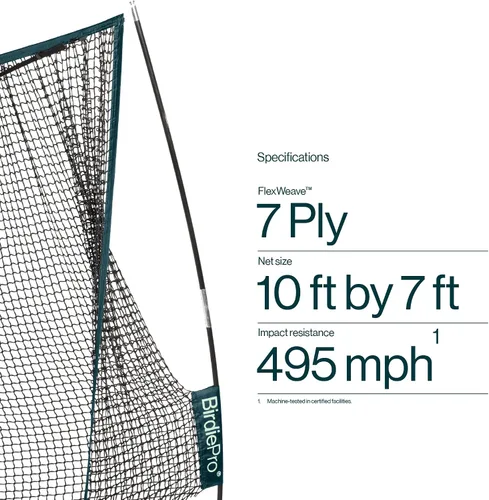 Vista 3 de BirdiePro® - Red de práctica de golf American Pro, red de golf resistente de 10 x 7 pies con objetivo EchoShield™ y red FlexWeave™, patio trasero