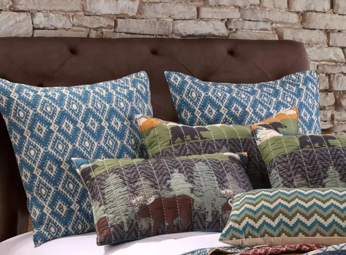 Vista 3 de Greenland Home Fashions Black Bear Lodge - Funda de almohada, 26 x 26 pulgadas