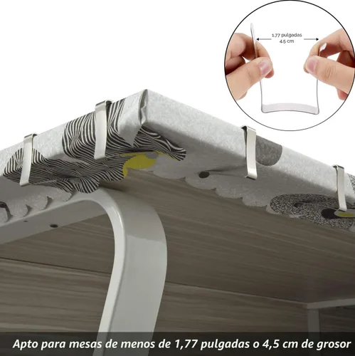Vista 2 de TriPole Paquete de 32 clips para mantel de picnic, clips de acero inoxidable para mesas al aire libre, cubiertas de mesas de metal, abrazaderas
