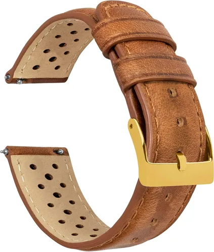Vista 23 de Barton Racing & Rally Horween - Correas de cuero con barras de resorte de liberación rápida integradas, longitud estándar para muñecas de 5 a 8