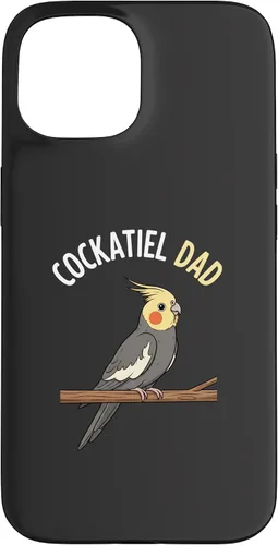 Vista 6 de Bird: Cockatiel Dad, Proud Parrot Parent Vibe Case for iPhone 16