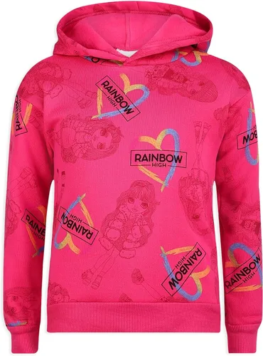 Vista 2 de Rainbow High Girls Hooded Sweatshirt and Legging Set for Little and Big Kids PinkGrey