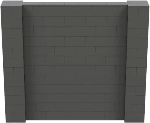 Vista 162 de EverBlock Kit de pared de 5 x 4 pies Bloques de construcción modulares Sistema de pared para edificios, pantallas y estructuras Divisor