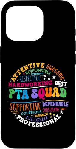 Vista 20 de iPhone 16 Parents Teacher Association Team Supporter PTA Squad Case