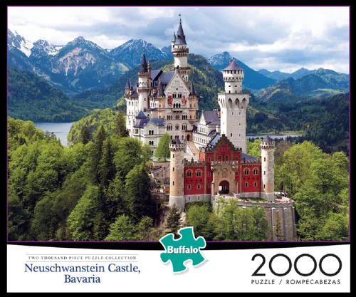 Vista 2 de Buffalo Games - Castillo de Neuschwanstein Baviera - Rompecabezas de 2000 piezas