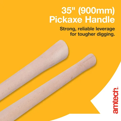 Vista 4 de Amtech A2400 Mango de pico, mango de madera Mattock, 35" (900mm)
