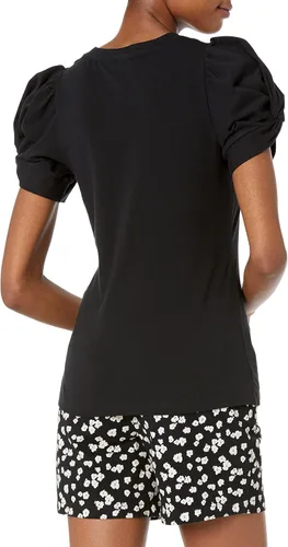 Vista 2 de Tienda Essentials Camiseta de manga torcida con cuello redondo para mujer