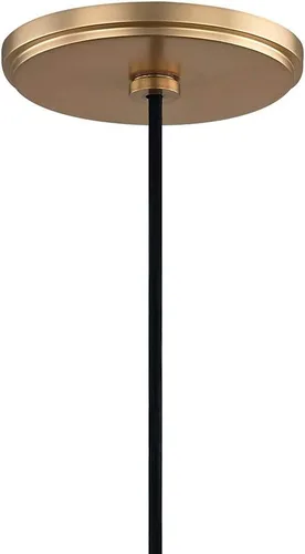 Vista 4 de Hudson Valley Lighting 2410-AGB Breton - Colgante LED de 1 luz - 8.5 pulgadas de ancho por 14.75 pulgadas de alto, color acabado: latón envejecido