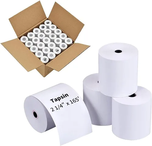 Vista 16 de Papel térmico de recibo de 2-1/4 pulgadas x 50 pies (10 rollos), se adapta a impresoras térmicas POS de 2.283 in, calidad premium, biodegradable