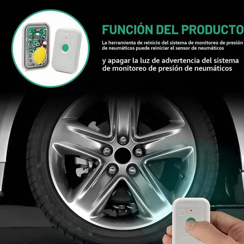 Vista 6 de 1 unidad de restablecimiento de presión de neumáticos automotriz, herramienta de entrenamiento de programación de diagnóstico de fallas del sensor