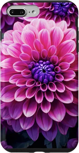 Vista 12 de Dahlia Flower Floral Nature Garden Funda con diseño granate rosa y morado para iPhone 16