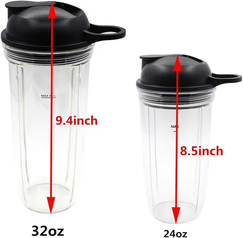 Vista 4 de Piezas de repuesto Nueva cuchilla con taza y tapa destinada a Nutri Ninja Blender BL610